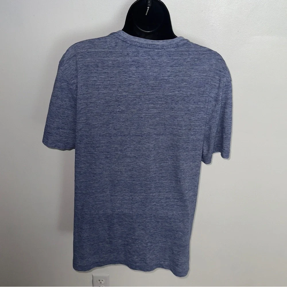 VTG Banana Republic‎ Slate Blue V-Neck Tee Sz Large